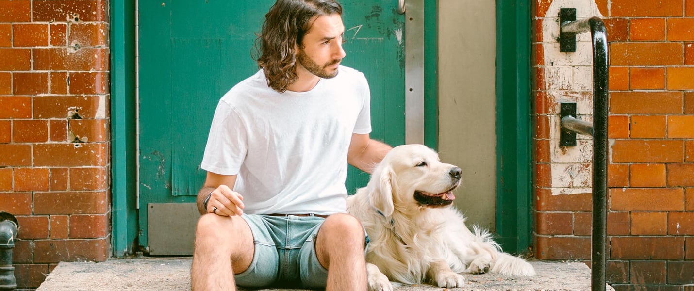 Ross and his dog sailor