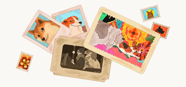 An illustration collage.