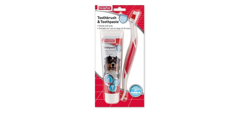Beaphar Toothbrush & Toothpaste for Cats & Dogs