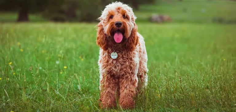 a cockapoo lamb cut haircut