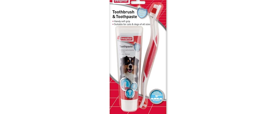 Beaphar Toothbrush & Toothpaste for Cats & Dogs