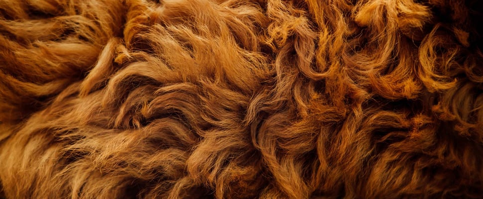 Closeup of dog fur