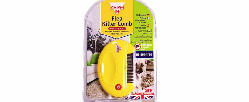 zero in electric flea comb